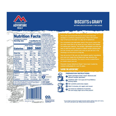 Mountain House Biscuits & Gravy - 2 Servings