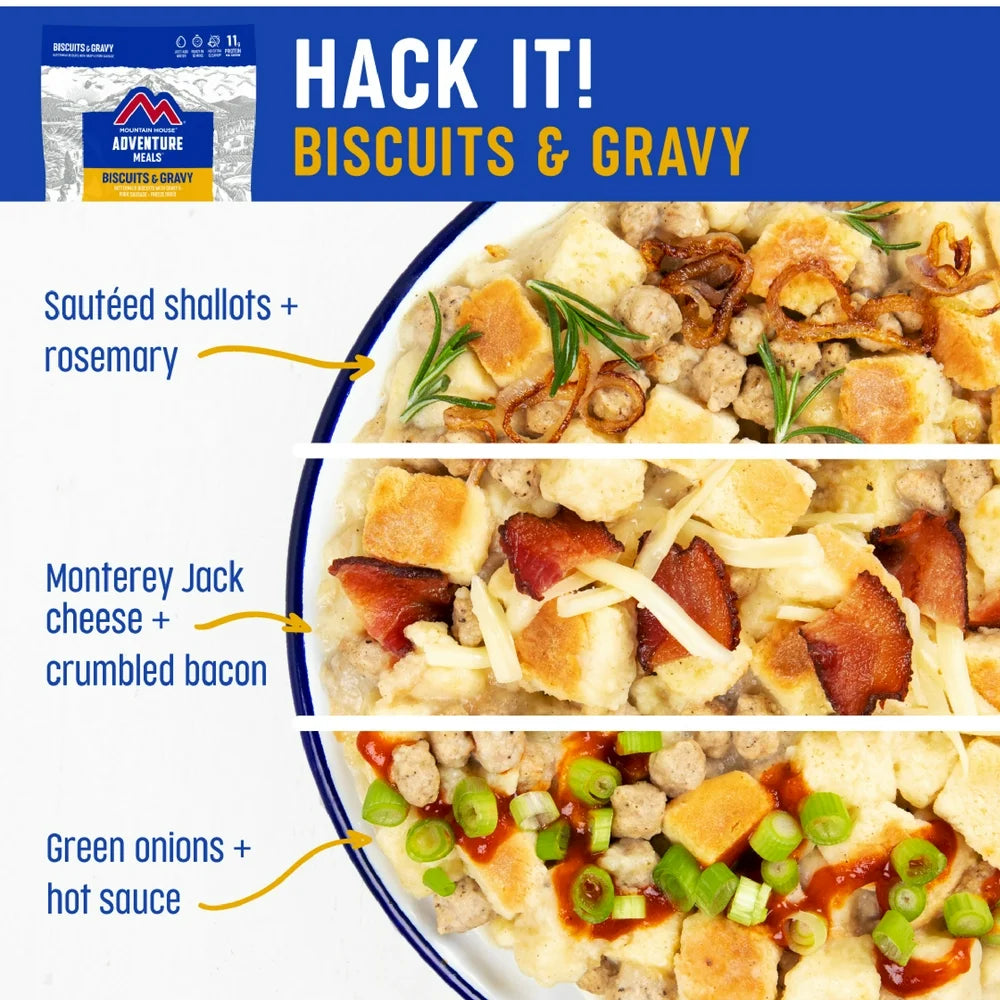 Mountain House Biscuits & Gravy - 2 Servings