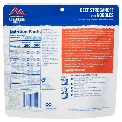 Mountain House Beef Stroganoff with Noodles - 2 Servings