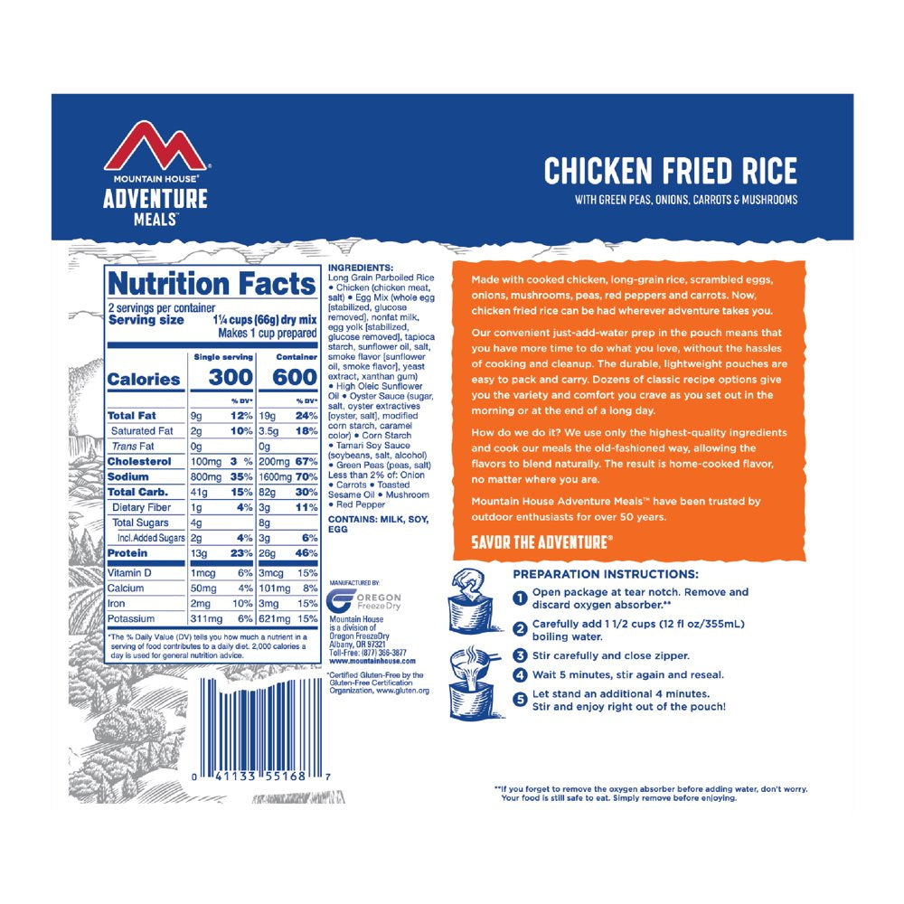 Mountain House Chicken Fried Rice - 2 Servings