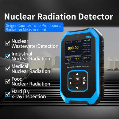 GC-01 Nuclear Radiation Detector Geiger Counter X-Ray Γ-Ray Β-Ray Detector Marble Detector Tester Personal Dosimeter