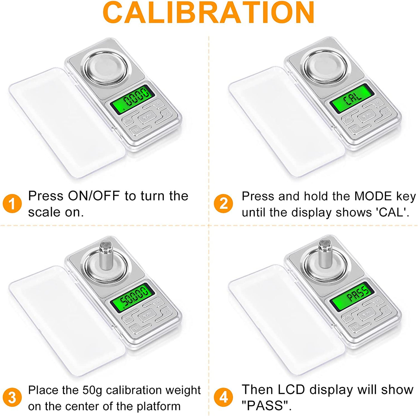 Digital Reloading Scale 1500Gn, 0.1Gn/0.005G High Precision Scale, 7 in 1 Kit with LCD Display, Tare, Grain Powder Scale for Reloading