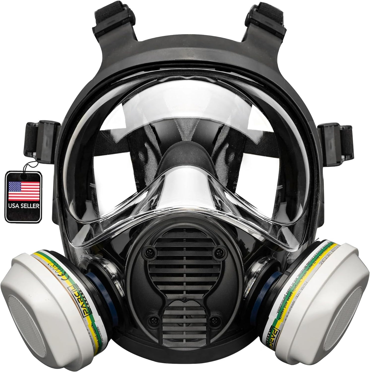 NB-100 Smoke Black Tactical Gas Mask-Full Face Respirator