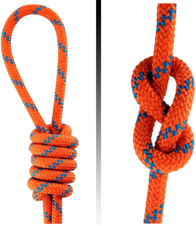 CE UIAA Static Climbing Rope 10Mm Accessory Cord Rope, for Arborist Tree, Mountaineering, Sailboat Rope,Dock Lines,Hauling Dragginge(Orange 10Mm,20Ft)