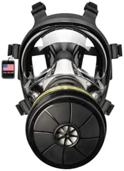 NB-100 Smoke Black Tactical Gas Mask-Full Face Respirator