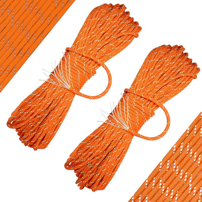 550 Reflective Paracord 100% Nylon 50' 2.5Mm 100' 4Mm 550 Para Cord for Outdoor Emergency Tactical Survival Camping Hiking Bracelet